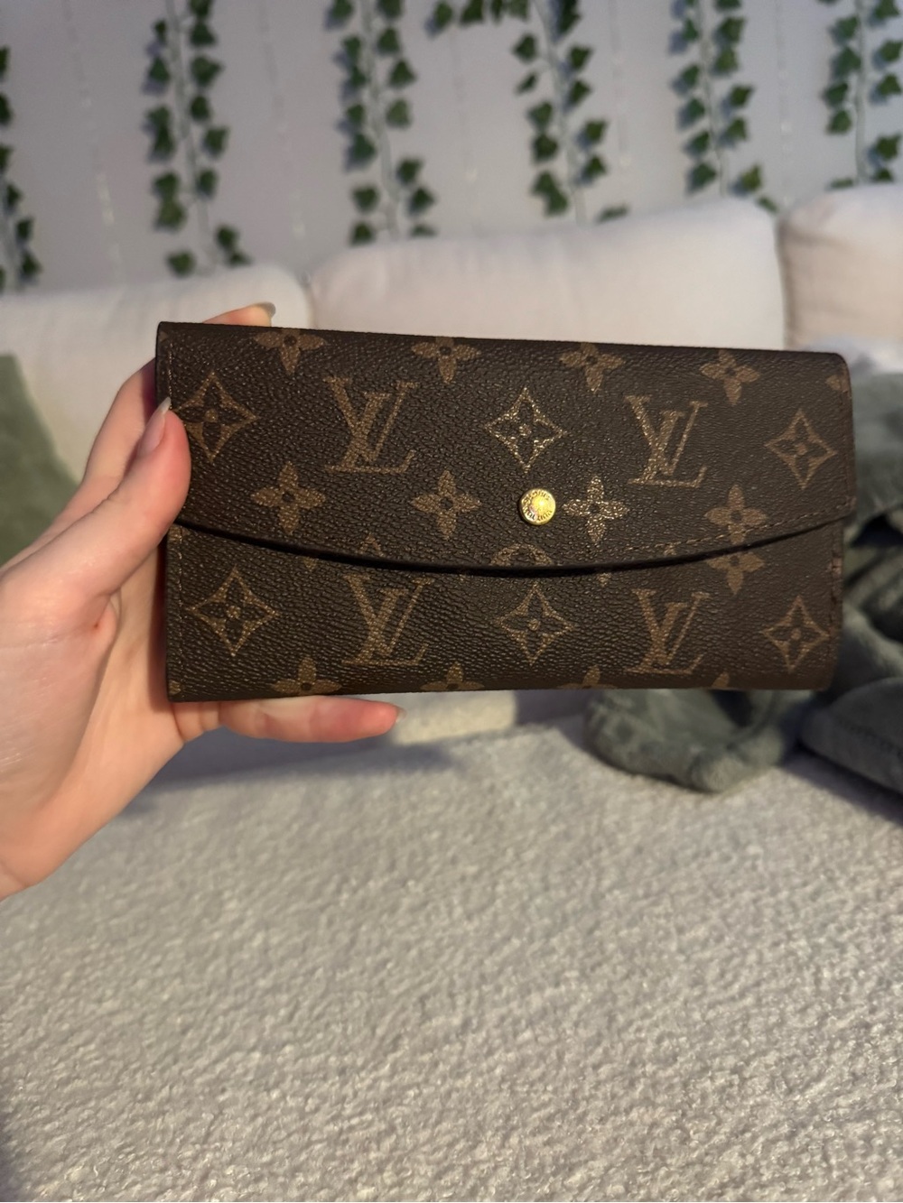 LV Monogram Brown Long Wallet